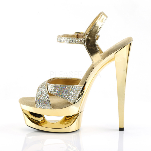 Platform Glitter High Heel Shoes - Picture 3 of 4